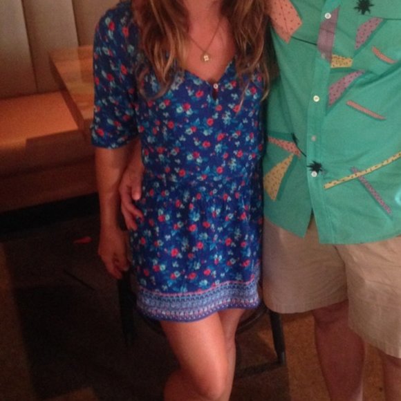 Hollister Floral Smocked-waist Boho Mini Dress - Picture 2 of 9